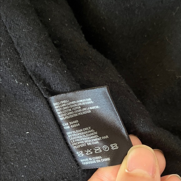 Veda Jayne Classic Black Leather Jacket - Picture 4 of 5